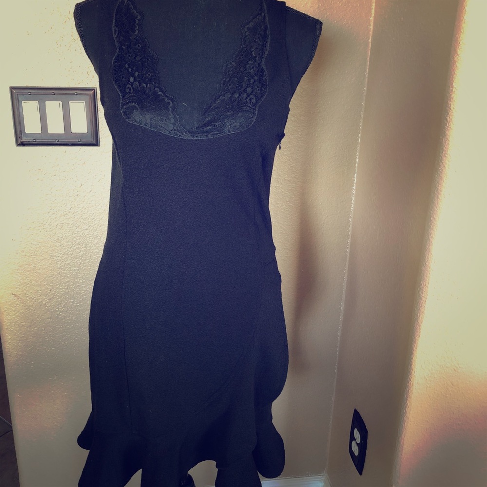 Zara cocktail dress size medium black